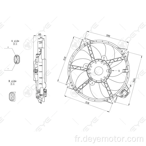 Ventilateur de refroidissement pour RENAULT MEGANE GRAN TOUR